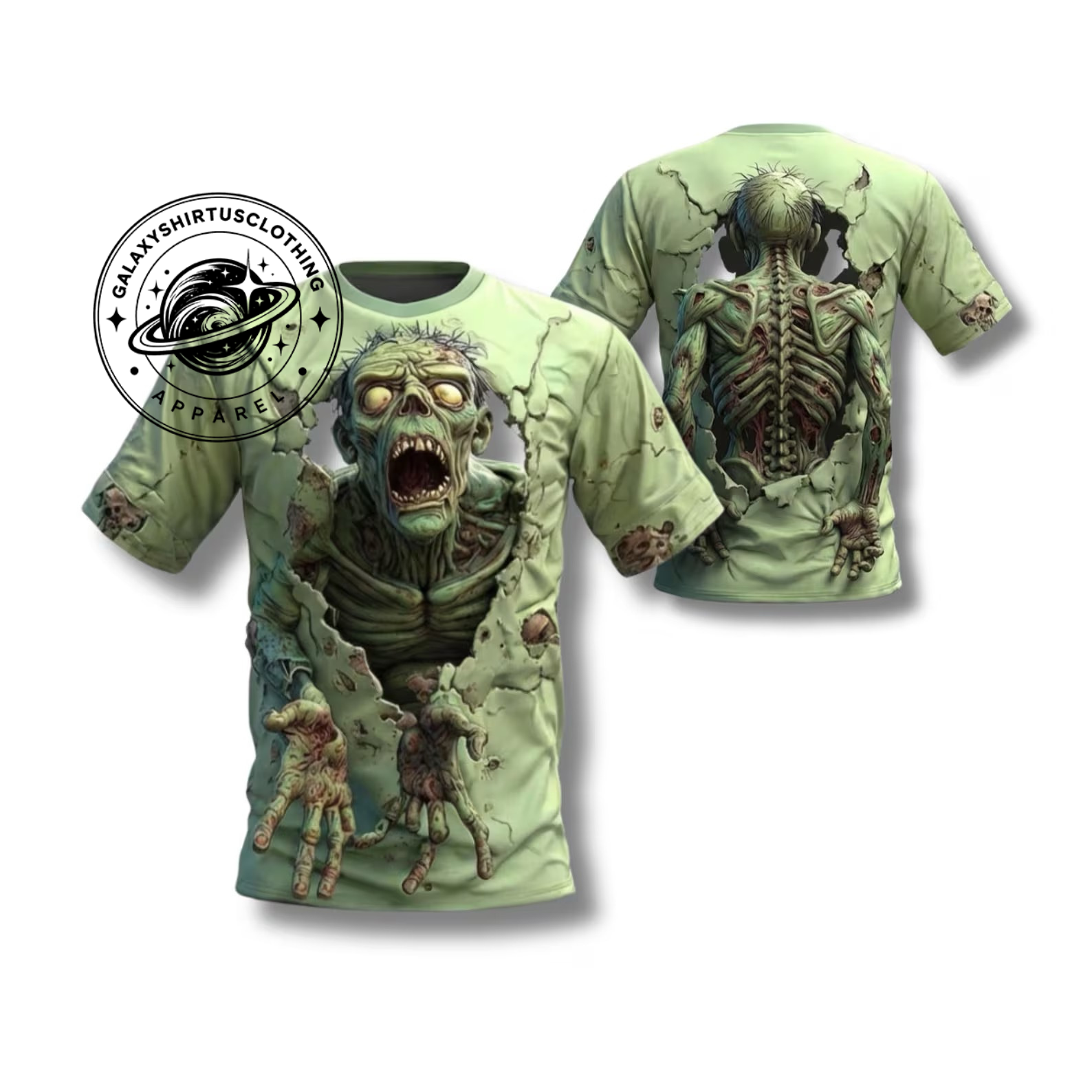 3D Zombie Graphic T-Shirt