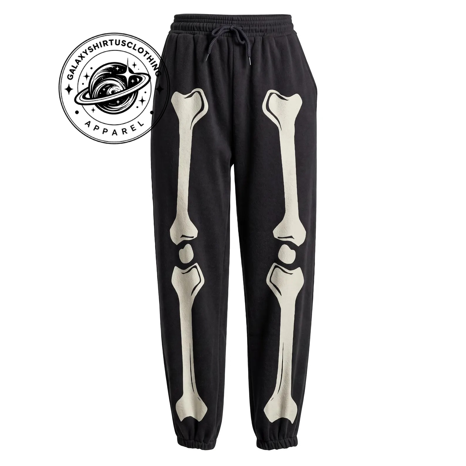 Skeleton Knitted Fleece Joggers
