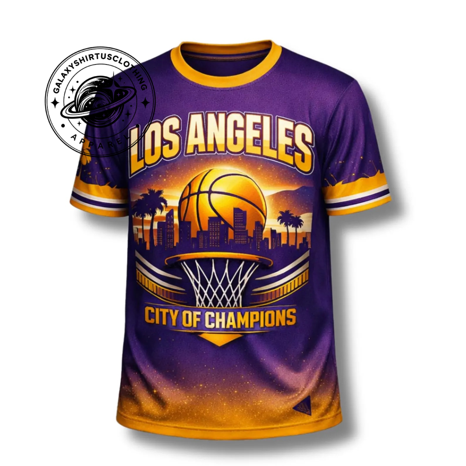 Los Angeles Basketball Fan 3D T-Shirt