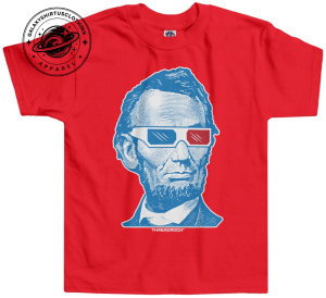 Abe Lincoln 3D Glasses Unisex Kids' Toddler T-shirt 1 Thiet ke chua co ten 34